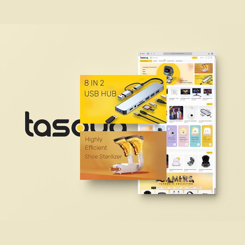 Digital marketing project for Tasouq UAE with SEO social media and e-commerce campaigns